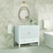 James Martin Vanities 36'' Vanity, Bright White w/ 3 CM Lime Delight Quartz Top 485-V36-BW-3LDL - alternate 2